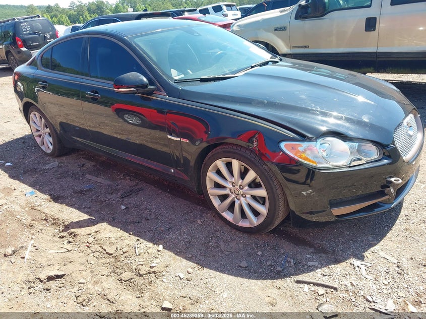 2010 Jaguar Xf VIN SAJWA0GB9ALR75273 IAAI salvage auction — LEFT FRONT, Salvage (Alabama), sold $225 on 2026-07-09 (photo 1)