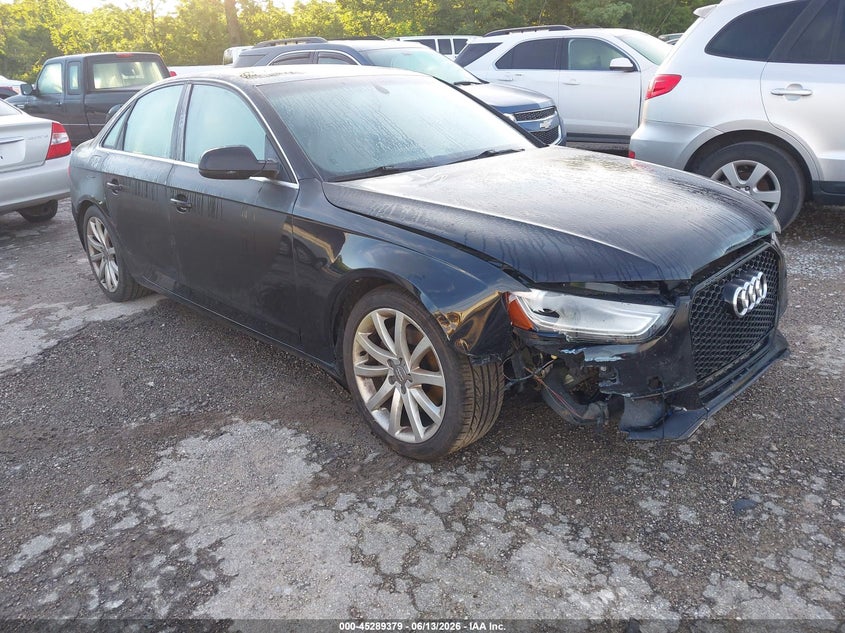 2013 Audi A4 VIN WAUFFAFL8DN030627 IAAI salvage auction — NORMAL WEAR, Original (Kentucky), sold $800 on 2026-07-13 (photo 1)