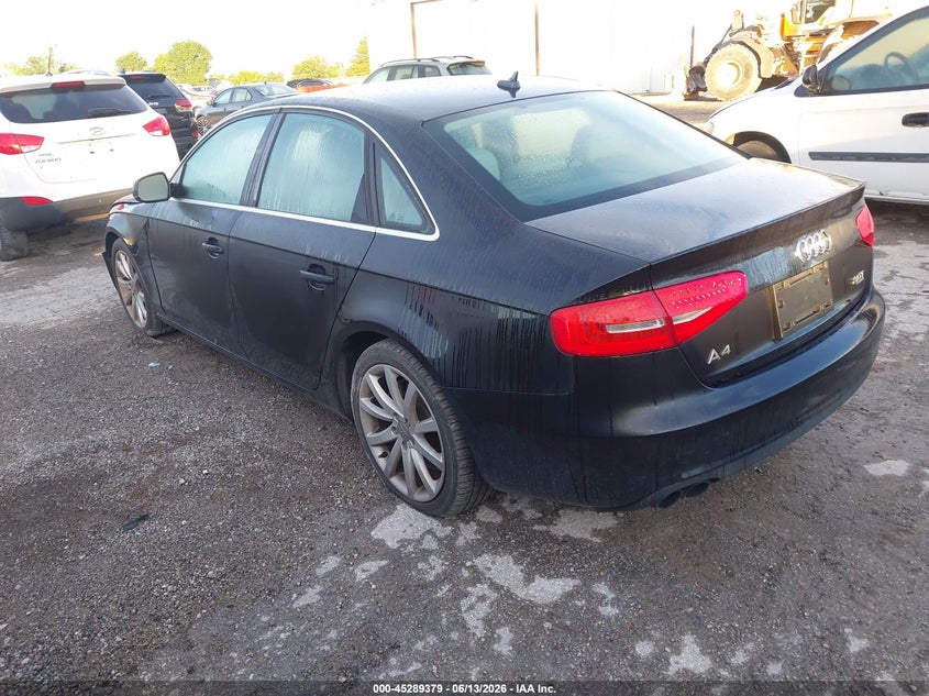 2013 Audi A4 VIN WAUFFAFL8DN030627 IAAI salvage auction — NORMAL WEAR, Original (Kentucky), sold $800 on 2026-07-13 (photo 3)