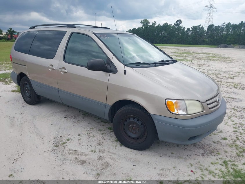 2002 Toyota Sienna VIN 4T3ZF19C62U506455 IAAI salvage auction — UNKNOWN, Clear (Georgia), sold $1,200 on 2026-07-09 (photo 1)