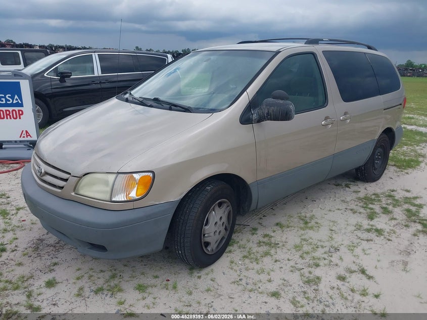 2002 Toyota Sienna VIN 4T3ZF19C62U506455 IAAI salvage auction — UNKNOWN, Clear (Georgia), sold $1,200 on 2026-07-09 (photo 2)