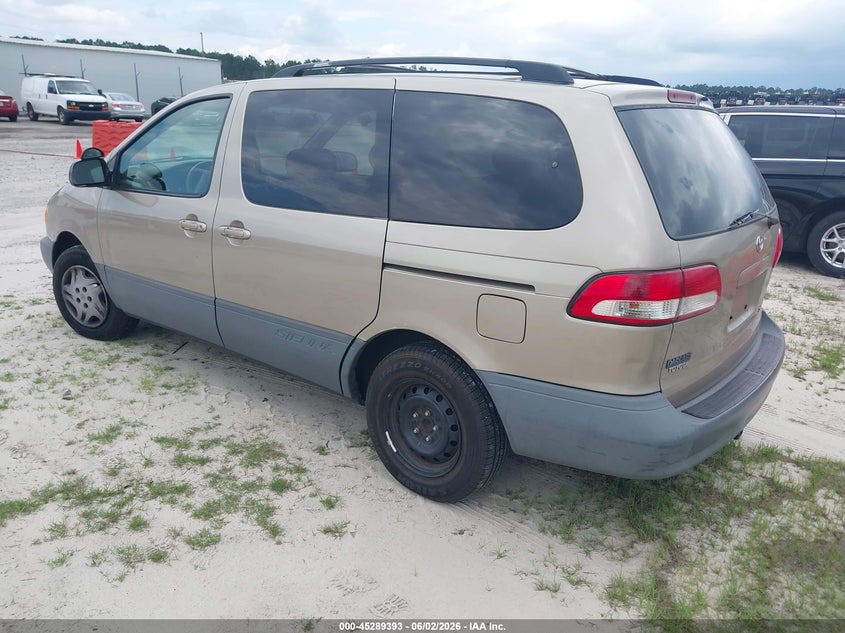 2002 Toyota Sienna VIN 4T3ZF19C62U506455 IAAI salvage auction — UNKNOWN, Clear (Georgia), sold $1,200 on 2026-07-09 (photo 3)