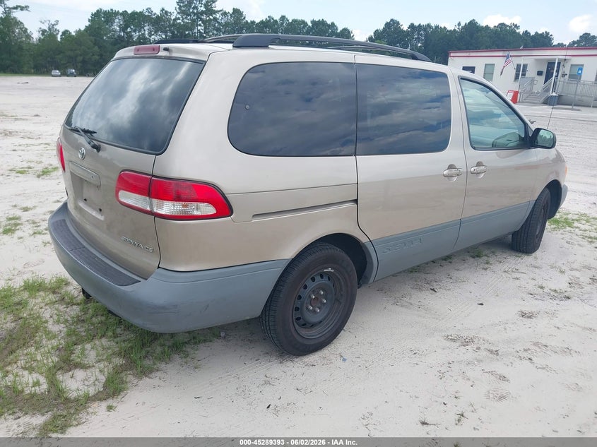 2002 Toyota Sienna VIN 4T3ZF19C62U506455 IAAI salvage auction — UNKNOWN, Clear (Georgia), sold $1,200 on 2026-07-09 (photo 4)