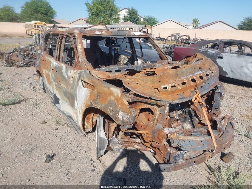 2021 Nissan Armada VIN JN8AY2BA7M9370592 IAAI salvage auction — UNKNOWN, Non-Repairable (Arizona), sold $225 on 2026-07-07 (photo 1)