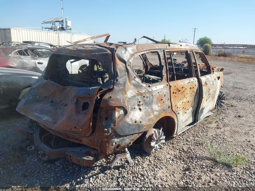 2021 Nissan Armada VIN JN8AY2BA7M9370592 IAAI salvage auction — UNKNOWN, Non-Repairable (Arizona), sold $225 on 2026-07-07 (photo 4)