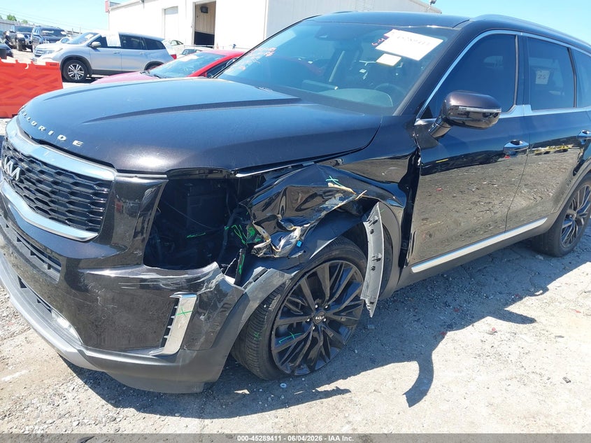 2022 Kia Telluride VIN 5XYP54HC4NG251658 IAAI salvage auction — LEFT SIDE, Salvage Title, sold $8,825 on 2026-07-24 (photo 6)