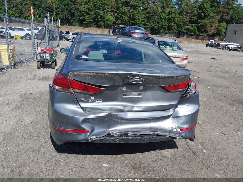 2017 Hyundai Elantra VIN KMHD74LF8HU071399 IAAI salvage auction — REAR END, Salvage (Idaho), sold $1,200 on 2026-07-17 (photo 6)