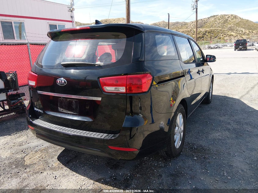 2018 Kia SEDONA VIN KNDMA5C13J6373984 IAAI salvage auction — NORMAL WEAR, SF97 (California), sold $4,250 on 2026-07-28 (photo 4)