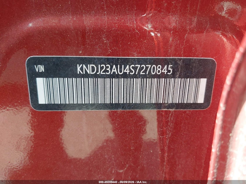 2025 Kia Soul VIN KNDJ23AU4S7270845 IAAI salvage auction — RIGHT SIDE, Salvage Title, sold $5,775 on 2026-07-14 (photo 9)