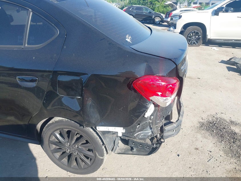 2020 Mitsubishi Mirage VIN ML32F4FJ4LHF04772 IAAI salvage auction — REAR END, Salvage Title, sold $1,600 on 2026-07-11 (photo 6)