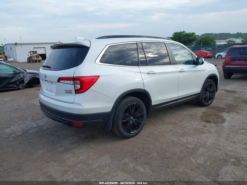 2022 Honda Pilot VIN 5FNYF6H29NB055016 IAAI salvage auction — FRONT END, Salvage (Pennsylvania), sold $10,200 on 2026-07-24 (photo 4)