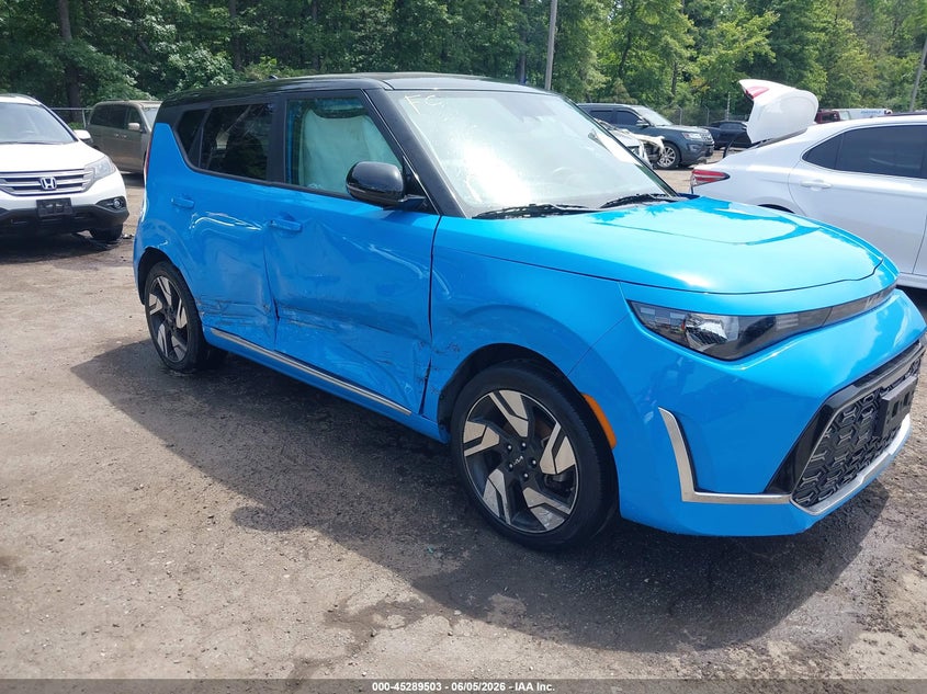 2024 Kia Soul VIN KNDJ53AU6R7223625 IAAI salvage auction — RIGHT SIDE, Salvage - Greater Than 75% (Maryland), sold $4,250 on 2026-07-24 (photo 1)