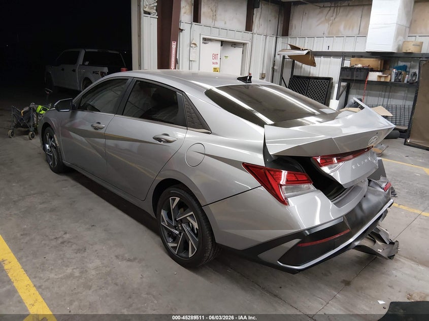 2026 Hyundai Elantra VIN KMHLN4DJXTU191718 IAAI salvage auction — REAR END, Salvage Title, sold $7,300 on 2026-07-28 (photo 3)