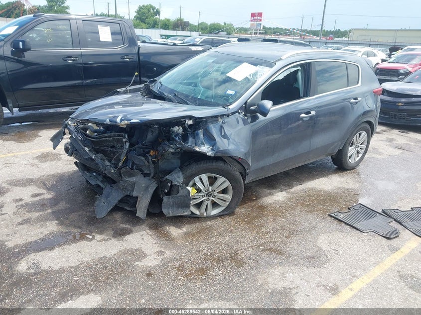 2019 Kia Sportage VIN KNDPM3AC2K7550808 IAAI salvage auction — FRONT END, Salvage Title, sold $975 on 2026-07-08 (photo 2)