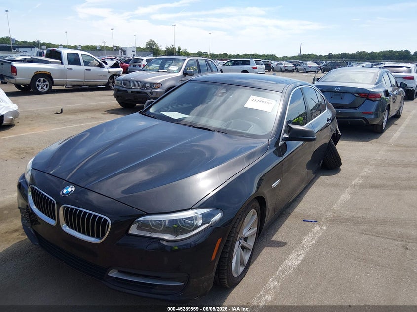 2014 BMW 5er VIN WBA5B1C57ED483805 IAAI salvage auction — LEFT REAR, Salvage Title, sold $1,850 on 2026-07-20 (photo 2)