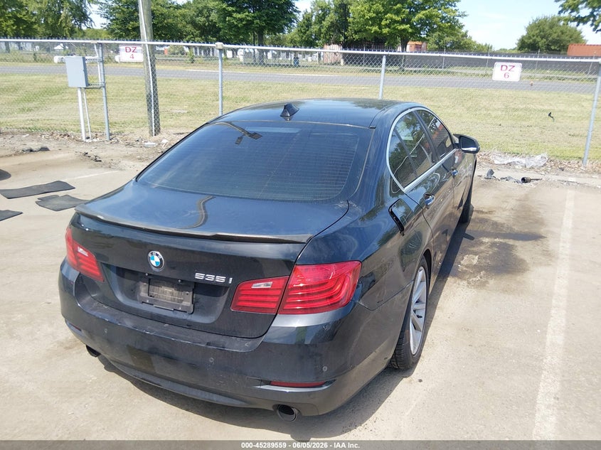 2014 BMW 5er VIN WBA5B1C57ED483805 IAAI salvage auction — LEFT REAR, Salvage Title, sold $1,850 on 2026-07-20 (photo 4)