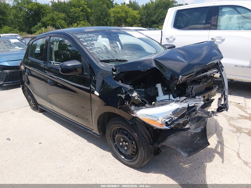 2024 Mitsubishi Mirage VIN ML32AUHJ9RH024437 IAAI salvage auction — FRONT END, Salvage Title, sold $925 on 2026-07-06 (photo 1)