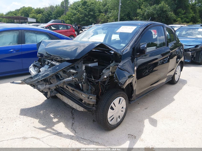 2024 Mitsubishi Mirage VIN ML32AUHJ9RH024437 IAAI salvage auction — FRONT END, Salvage Title, sold $925 on 2026-07-06 (photo 2)