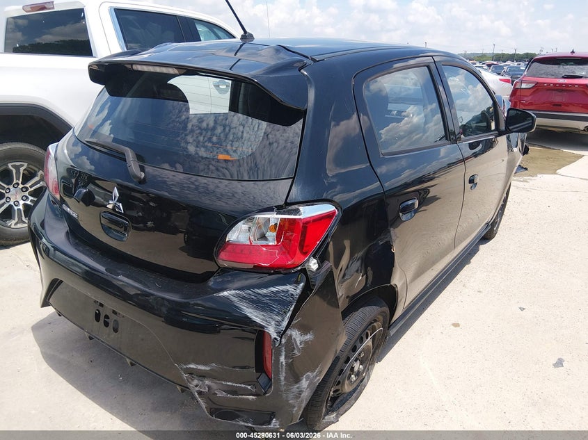 2024 Mitsubishi Mirage VIN ML32AUHJ9RH024437 IAAI salvage auction — FRONT END, Salvage Title, sold $925 on 2026-07-06 (photo 4)