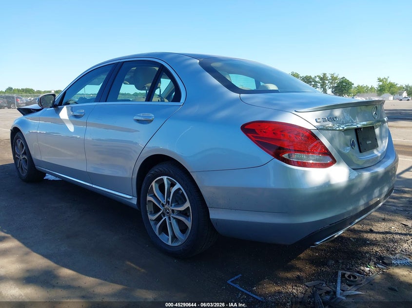 2018 Mercedes-benz C-klasse VIN WDDWF4KB4JR327874 IAAI salvage auction — FRONT END, Salvage Title, sold $5,425 on 2026-07-27 (photo 3)