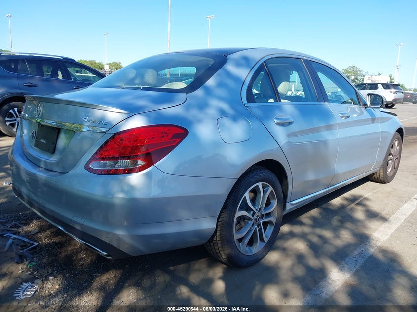2018 Mercedes-benz C-klasse VIN WDDWF4KB4JR327874 IAAI salvage auction — FRONT END, Salvage Title, sold $5,425 on 2026-07-27 (photo 4)