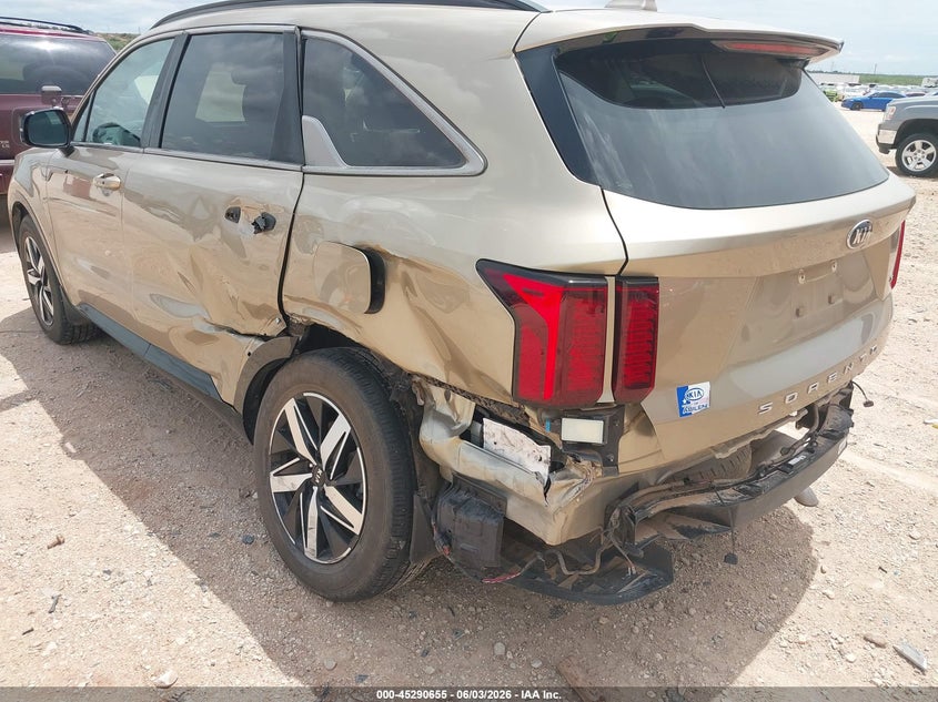 2021 Kia Sorento VIN 5XYRL4LC0MG056578 IAAI salvage auction — SIDE, Salvage Title, sold $5,800 on 2026-07-12 (photo 6)