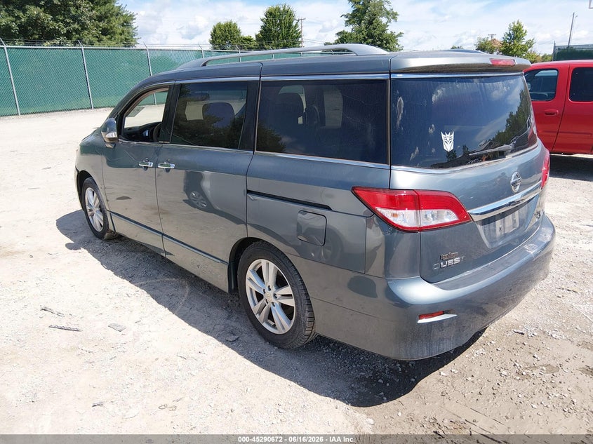 2011 Nissan Quest VIN JN8AE2KP7B9005484 IAAI salvage auction — NORMAL WEAR, Original (Kentucky), sold $950 on 2026-07-13 (photo 3)