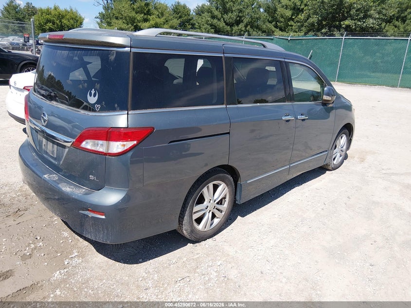 2011 Nissan Quest VIN JN8AE2KP7B9005484 IAAI salvage auction — NORMAL WEAR, Original (Kentucky), sold $950 on 2026-07-13 (photo 4)