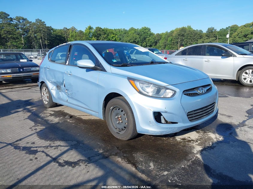 2012 Hyundai Accent VIN KMHCT5AE3CU030081 IAAI salvage auction — NORMAL WEAR, Clear (Georgia), sold $325 on 2026-07-15 (photo 1)