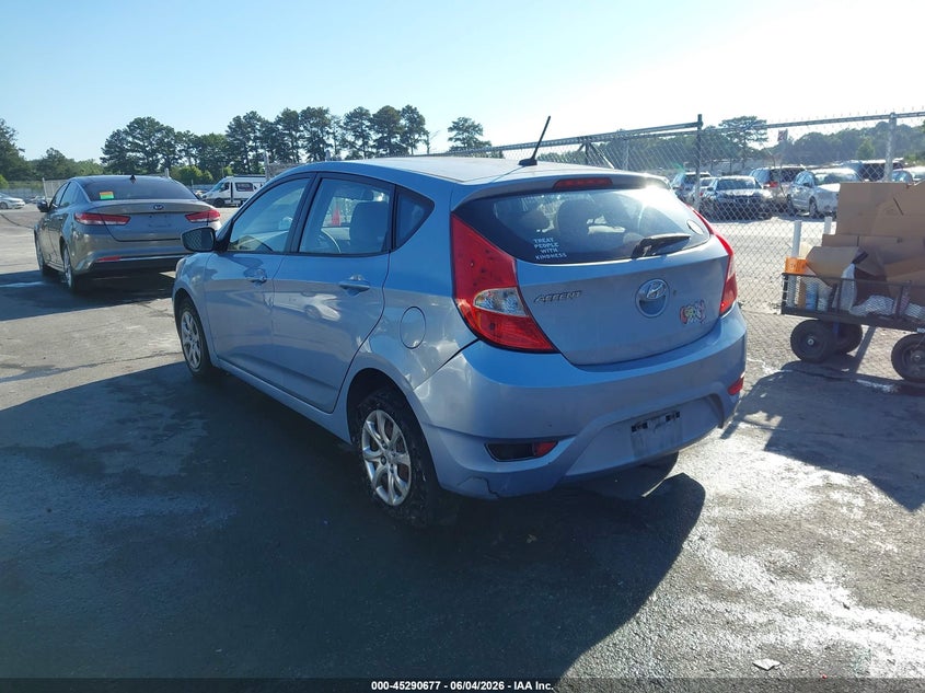 2012 Hyundai Accent VIN KMHCT5AE3CU030081 IAAI salvage auction — NORMAL WEAR, Clear (Georgia), sold $325 on 2026-07-15 (photo 3)