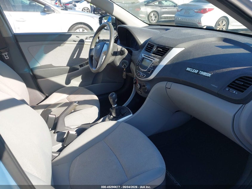2012 Hyundai Accent VIN KMHCT5AE3CU030081 IAAI salvage auction — NORMAL WEAR, Clear (Georgia), sold $325 on 2026-07-15 (photo 5)