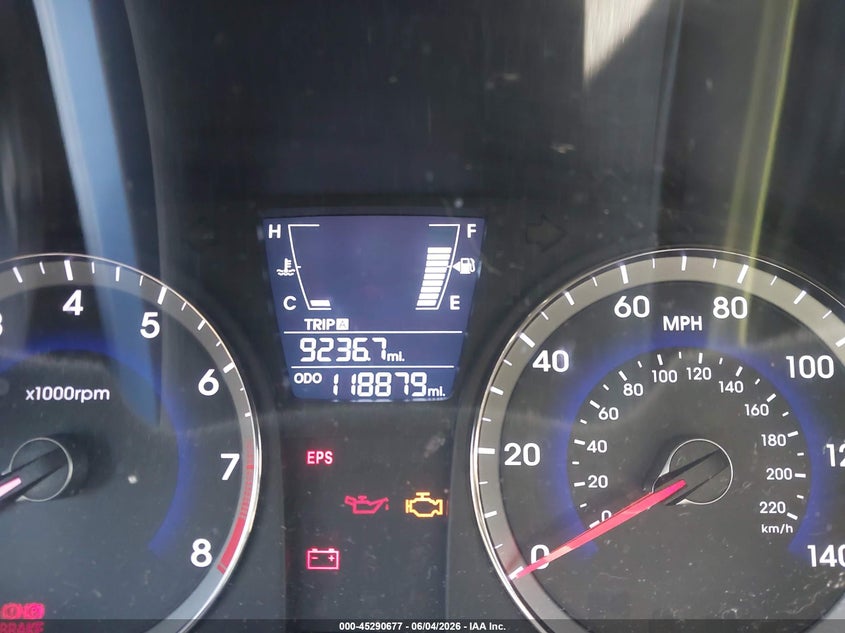 2012 Hyundai Accent VIN KMHCT5AE3CU030081 IAAI salvage auction — NORMAL WEAR, Clear (Georgia), sold $325 on 2026-07-15 (photo 7)