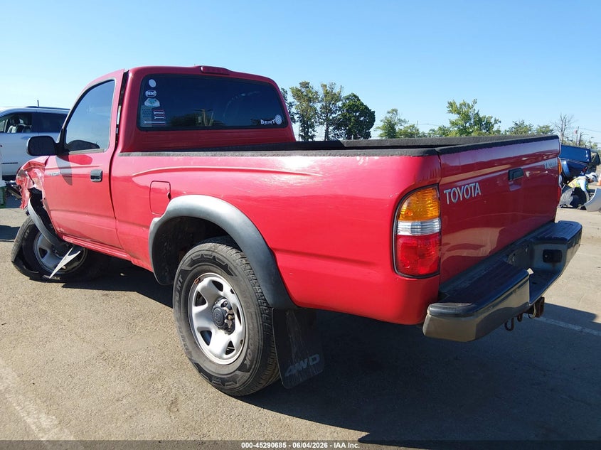 2001 Toyota Tacoma VIN 5TEPM62N31Z750153 IAAI salvage auction — FRONT END, Salvage (New Jersey), sold $1,600 on 2026-07-11 (photo 3)