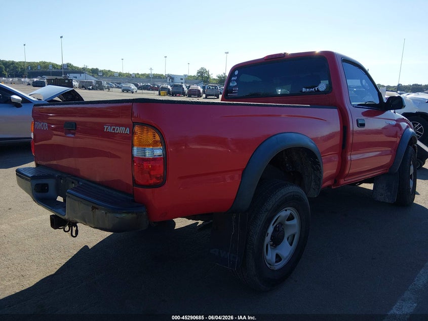 2001 Toyota Tacoma VIN 5TEPM62N31Z750153 IAAI salvage auction — FRONT END, Salvage (New Jersey), sold $1,600 on 2026-07-11 (photo 4)