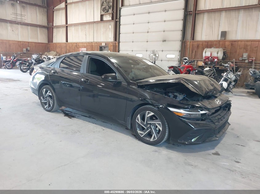 2025 Hyundai Elantra VIN KMHLM4DG0SU026735 IAAI salvage auction — FRONT END, Salvage Title, sold $3,650 on 2026-08-02 (photo 1)
