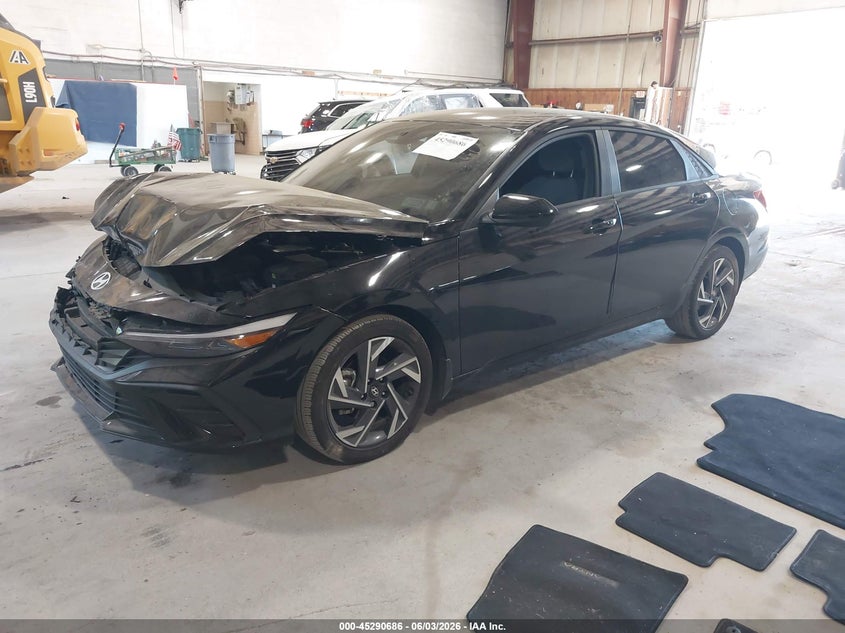 2025 Hyundai Elantra VIN KMHLM4DG0SU026735 IAAI salvage auction — FRONT END, Salvage Title, sold $3,650 on 2026-08-02 (photo 2)
