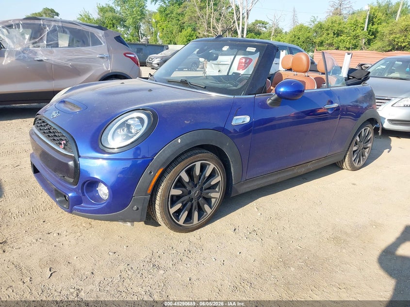 2019 Mini Convertible VIN WMWWG9C57K3E40560 IAAI salvage auction — REAR END, Salvage Title, sold $3,400 on 2026-07-09 (photo 2)