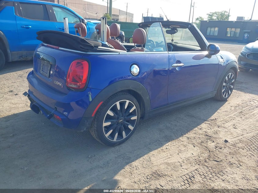 2019 Mini Convertible VIN WMWWG9C57K3E40560 IAAI salvage auction — REAR END, Salvage Title, sold $3,400 on 2026-07-09 (photo 4)