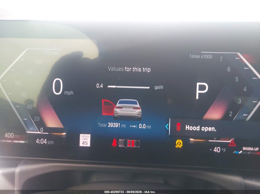 2023 BMW 3er VIN 3MW69FF04P8D66826 IAAI salvage auction — FRONT END, Salvage Title, sold $12,300 on 2026-07-29 (photo 7)