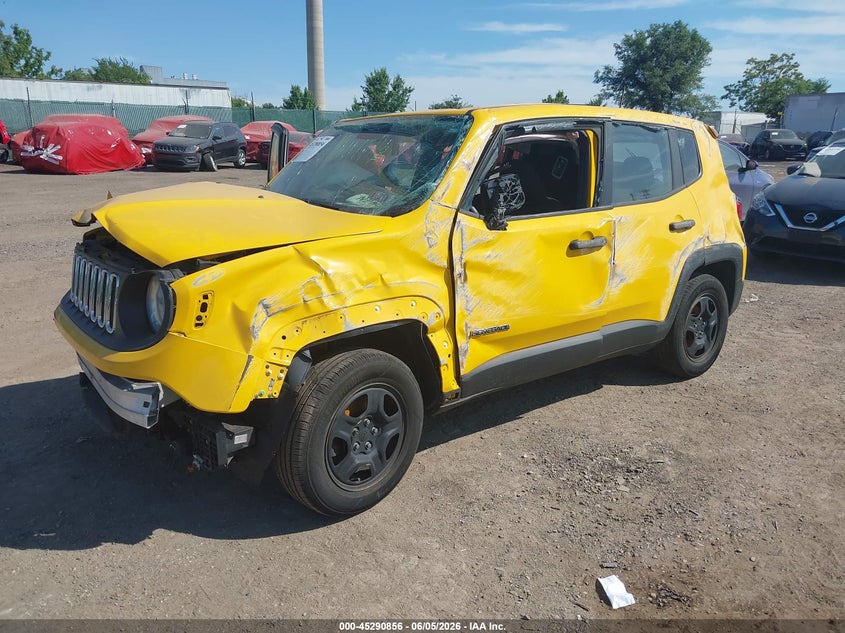 2018 Jeep Renegade VIN ZACCJBAB4JPH71658 IAAI salvage auction — FRONT END, Wait Title, sold $450 on 2026-08-07 (photo 2)