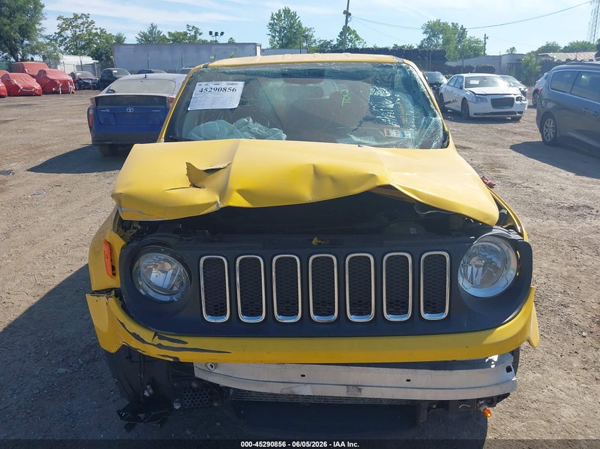 2018 Jeep Renegade VIN ZACCJBAB4JPH71658 IAAI salvage auction — FRONT END, Wait Title, sold $450 on 2026-08-07 (photo 6)