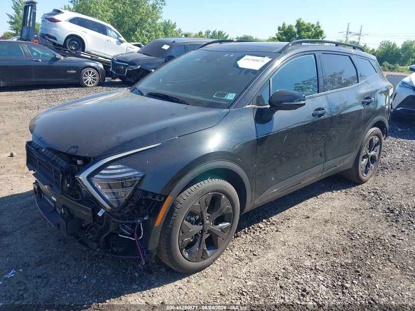2025 Kia Sportage VIN KNDPZDDH1S7248330 IAAI salvage auction — FRONT & REAR, Salvage Title, sold $13,950 on 2026-07-07 (photo 2)