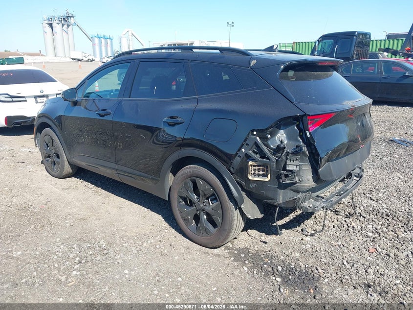 2025 Kia Sportage VIN KNDPZDDH1S7248330 IAAI salvage auction — FRONT & REAR, Salvage Title, sold $13,950 on 2026-07-07 (photo 3)