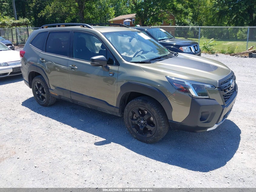 2025 Subaru Forester VIN JF2SKAJC5SH402118 IAAI salvage auction — LEFT SIDE, Salvage Title, sold $8,700 on 2026-07-14 (photo 1)