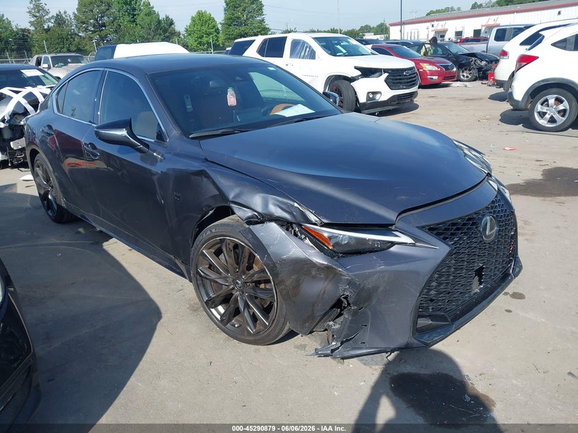 2025 Lexus Is VIN JTHBZ1B28S5083023 IAAI salvage auction — FRONT END, Salvage Title, sold $17,000 on 2026-07-09 (photo 1)