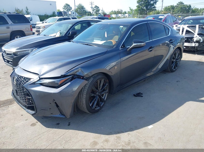 2025 Lexus Is VIN JTHBZ1B28S5083023 IAAI salvage auction — FRONT END, Salvage Title, sold $17,000 on 2026-07-09 (photo 2)