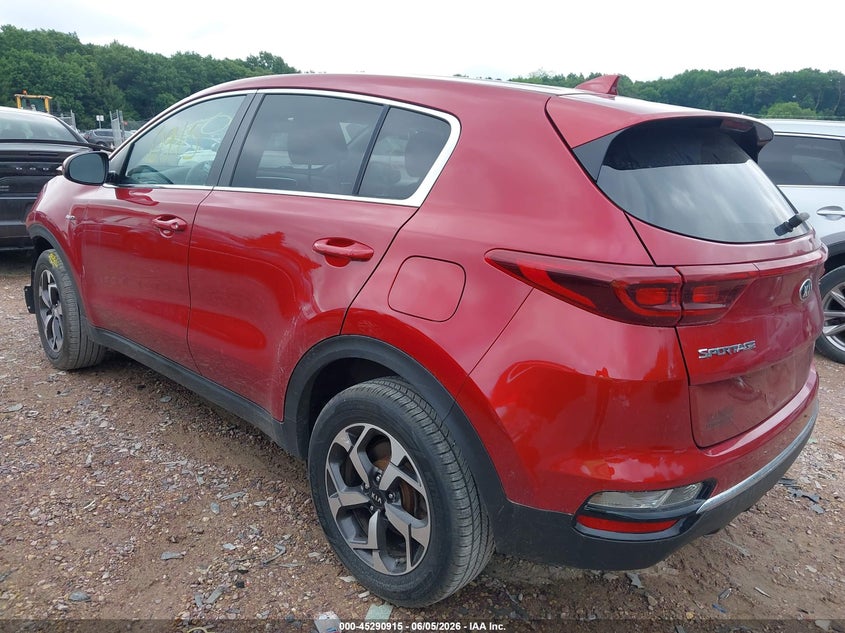 2021 Kia Sportage VIN KNDPMCAC0M7896052 IAAI salvage auction — FRONT END, Salvage Title, sold $2,450 on 2026-07-15 (photo 3)