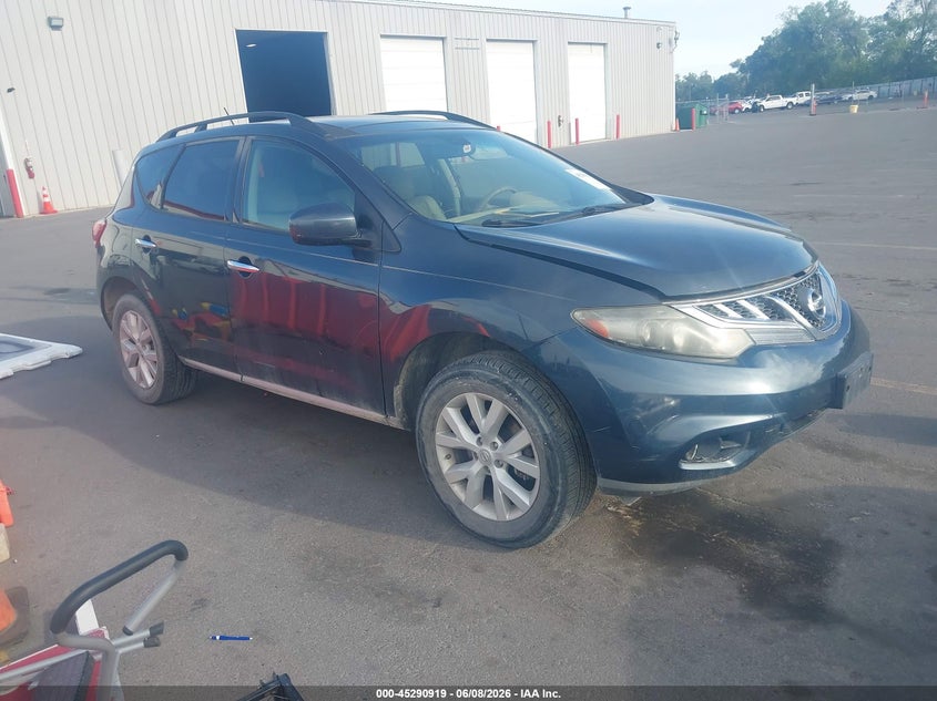 2011 Nissan Murano VIN JN8AZ1MW0BW176436 IAAI salvage auction — NORMAL WEAR, Clear (Wyoming), sold $275 on 2026-07-09 (photo 1)