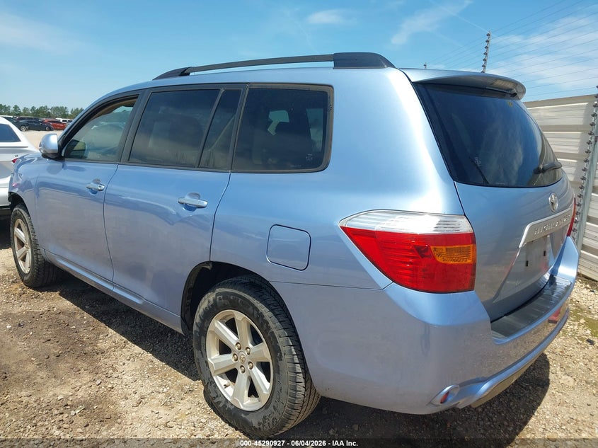 2010 Toyota Highlander VIN JTEZK3EH8A2105209 IAAI salvage auction — FRONT END, Salvage (Alabama), sold $1,150 on 2026-07-14 (photo 3)