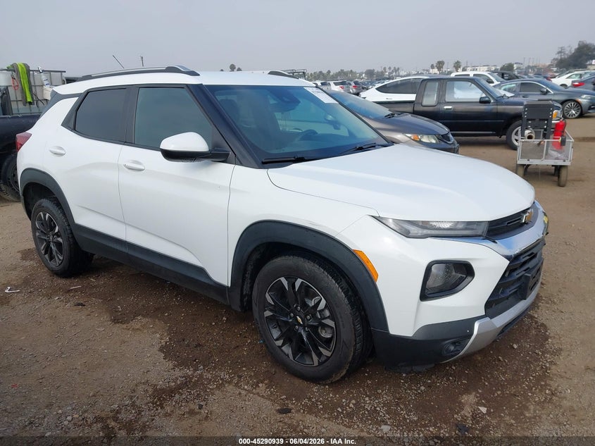 2023 Chevrolet Trailblazer VIN KL79MPS24PB022906 IAAI salvage auction — LEFT FRONT, Salvage (California), sold $5,700 on 2026-07-13 (photo 1)